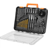 VEVOR Drill Bit Set, 100 Pieces Drill and Driver Bit Set, Screwdriver Bit Set Suitable for Wood Metal Cement Drilling and Screw Driving, Drill Bit Sets Combo Kit Assorted in Organized Carrying Case
