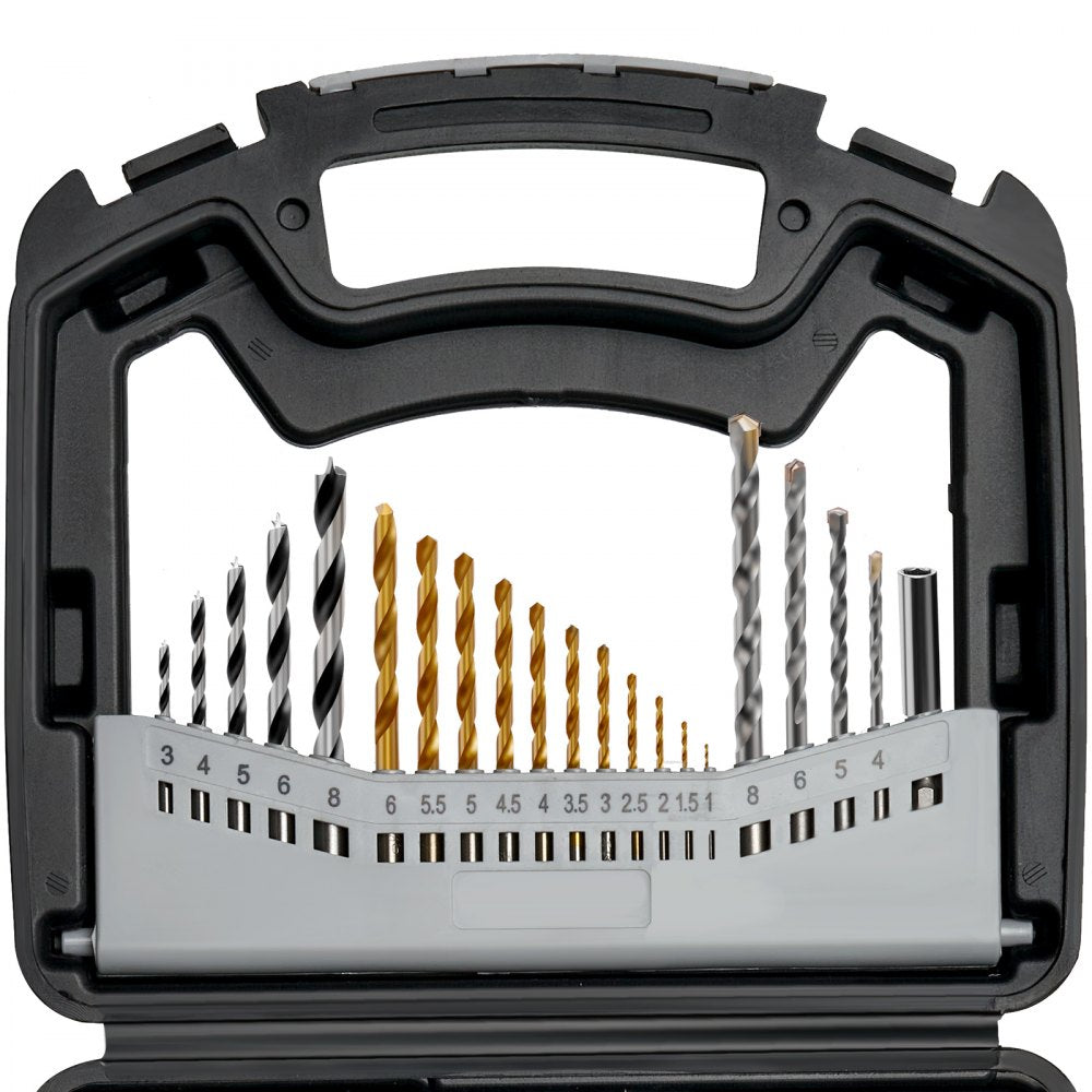 VEVOR Drill Bit Set, 101 Pieces Drill and Driver Bit Set, Screwdriver Bit Set Suitable for Wood Metal Cement Drilling and Screw Driving, Drill Bit Sets Combo Kit Assorted in Organized Carrying Case