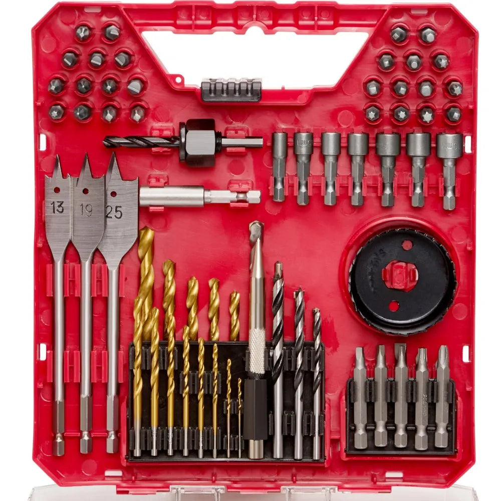 VEVOR Drill Bit Set, 70 Pieces Drill and Driver Bit Set, Screwdriver Bit Set Suitable for Wood Metal Cement Drilling and Screw Driving, Drill Bit Sets Combo Kit Assorted in Organized Carrying Case