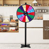 VEVOR 24 inch Spinning Prize Wheel, 14 Slots Spinning Wheel, Roulette Wheel with a Dry Erase and 2 Markers, Tabletop or Floor Standing Win Fortune Spin Games in Party Pub Trade Show Carnival