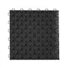 VEVOR Garage Tiles Interlocking, 12 x 12 x 0.53 inch 25 Pack Garage Floor Covering Tiles, Non-Slip Double-Sided Texture Garage Flooring Tiles, for Garages, Basements, Repair Shops, Black