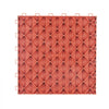 VEVOR Garage Tiles Interlocking, 12 x 12 x 0.53 inch 50 Pack Garage Floor Covering Tiles, Non-Slip Double-Sided Texture Garage Flooring Tiles, for Garages, Basements, Repair Shops, Red