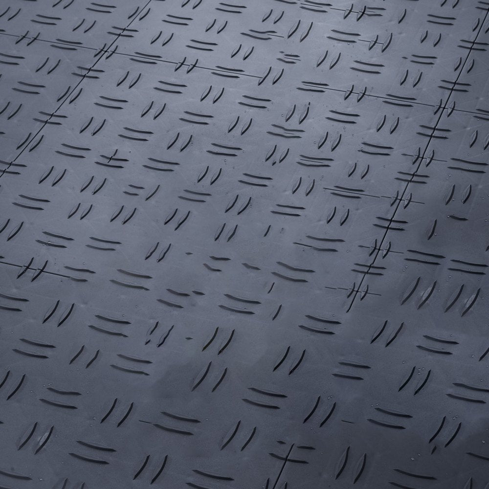 VEVOR Garage Tiles Interlocking, 12 x 12 x 0.53 inch 25 Pack Garage Floor Covering Tiles, Non-Slip Double-Sided Texture Garage Flooring Tiles, for Garages, Basements, Repair Shops, Graphite Gray