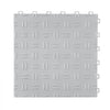 VEVOR Garage Tiles Interlocking, 12 x 12 x 0.53 inch 50 Pack Garage Floor Covering Tiles, Non-Slip Double-Sided Texture Garage Flooring Tiles, for Garages, Basements, Repair Shops, Silver