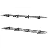 VEVOR 2-Tier Heavy Duty Wall Garage Shelving, 4 Pack 1 x 3 ft Steel Wall Mounted Shelving Unit, 12 x 72 Inch Per Shelf Floating Storage Metal Rack for Garage with 600 lbs Total Weight Capacity, Black