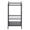 VEVOR Garden Tool Organizer, 35 Slots with Hooks, Metal Garage Storage Rack, for Rakes/Shovels/Brooms, Yard Utility Tool Holder for Shed/Outdoor/Lawn Organization, Heavy-Duty Steel, Freestanding,Black