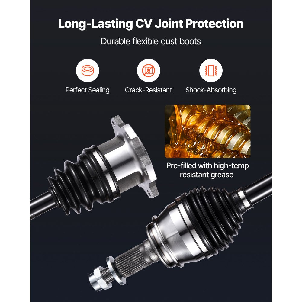 VEVOR CV Axle Shaft Assembly, Front Left or Right Side (Driver or Passenger Side), Automotive Replacement CV Joint Axle Compatible with 1999-2006 Chevrolet Silverado 1500, Alloy Steel & Carbon Steel