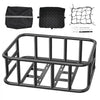 VEVOR Rear Bike Basket, Medium Bicycle Basket with Cargo Net, Liner & Waterproof Cover, Heavy Duty Bike Back Basket for Adult Women/Men Carrying Dogs, Pets, Fruit & Grocery, Mounting Tools Included