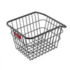 VEVOR Rear Bike Basket, Metal Wire Bicycle Basket with Reflective Tail Light & Waterproof Cover, Durable Bike Back Basket, Fits to Most Rear Bike Racks