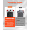 VEVOR Garage Door Torsion Springs, Pair of 0.225 x 2 x 27 in, 16000 Cycles, Electrophoresis Black Coated for Replacement, Garage Door Springs with Non-Slip Winding Bars, Gloves and Mounting Wrench