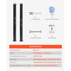 VEVOR Garage Door Torsion Springs, Pair of 0.250 x 2 x 35 in, 16000 Cycles, Electrophoresis Black Coated for Replacement, Garage Door Springs with Non-Slip Winding Bars, Gloves and Mounting Wrench
