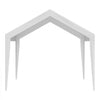 VEVOR Carport Replacement Canopy Cover 10 x 20 ft, Garage Top Tent Shelter Tarp Heavy-Duty Waterproof & UV Protected, Easy Installation with Ball Bungees,White (Only Top Cover, Frame Not Include)