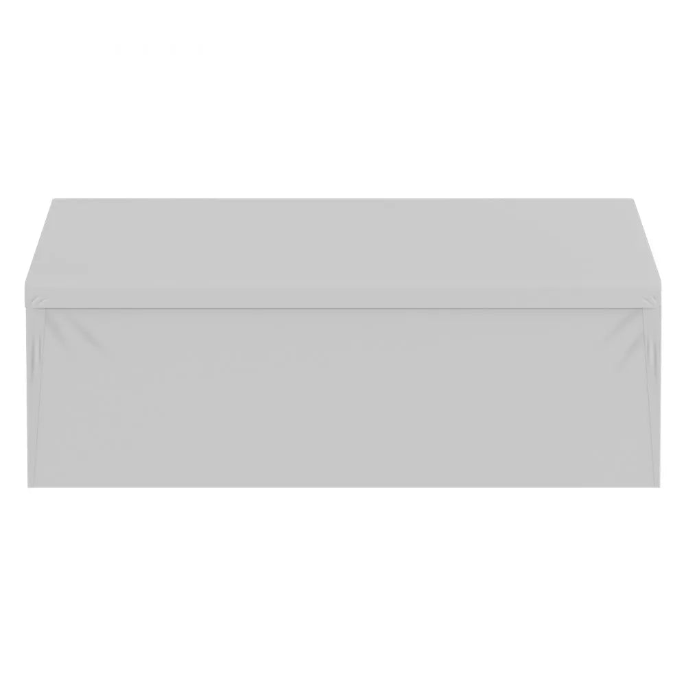 VEVOR Carport Replacement Canopy Cover Top + Side Wall 10 x 20 ft, Garage Tent Shelter Tarp Heavy-Duty Waterproof & UV Protected, Easy Installation with Ball Bungees,Grey (Frame Not Included)