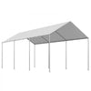 VEVOR Carport Replacement Canopy, 10 x 20 ft Potable Garage Tent Top Tarp, UV-Resistant & Waterproof Car Shelter Tarp, Heavy Duty Car Port Cover with Ball Buggees, Grey, Frame Not Included