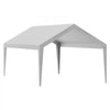 VEVOR Carport Replacement Canopy Cover 12 x 20 ft, Garage Top Tent Shelter Tarp Heavy-Duty Waterproof & UV Protected, Easy Installation with Ball Bungees,Grey (Only Top Cover, Frame Not Include)