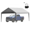 VEVOR Carport Replacement Canopy Cover 12 x 20 ft, Garage Top Tent Shelter Tarp Heavy-Duty Waterproof & UV Protected, Easy Installation with Ball Bungees,Grey (Only Top Cover, Frame Not Include)