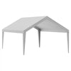 VEVOR Carport Replacement Canopy Cover 13 x 20 ft, Garage Top Tent Shelter Tarp Heavy-Duty Waterproof & UV Protected, Easy Installation with Ball Bungees,Grey (Only Top Cover, Frame Not Include)