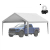 VEVOR Carport Replacement Canopy Cover 13 x 20 ft, Garage Top Tent Shelter Tarp Heavy-Duty Waterproof & UV Protected, Easy Installation with Ball Bungees,Grey (Only Top Cover, Frame Not Include)