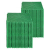 VEVOR Interlocking Drainage Mat, 50 Pcs Modular Interlocking Cushion, 12” x 12” Splicing Drainage Mats, Non-Slip Green PP Drainage Floor Tile and Shower Mat, for Garage, Garden, Kitchen & Outdoor