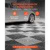 VEVOR Interlocking Drainage Mats 100 Pack 12 x 12 in Dark Gray Floor Tiles, for Garages Basements Car Wash Shops, Non-Slip Heavy-Duty PP Modular Interlocking Cushion, 0.6 in Thickened, Easy to Clean