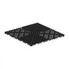 VEVOR Interlocking Drainage Mats 75 Pack 12 x 12 in Black Floor Tiles, for Garages Basements Car Wash Shops, Non-Slip Heavy-Duty PP Modular Interlocking Cushion, 0.6 in Thickened, Easy to Clean