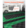 VEVOR Interlocking Drainage Mat, 12” x 12” Modular Interlocking Cushion, 40 Pcs Splicing Drainage Mats, Non-Slip Black PP Drainage Floor Tile and Shower Mat, for Garage, Garden, Kitchen & Outdoor