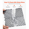 VEVOR Interlocking Drainage Mat, 12” x 12” Modular Interlocking Cushion, 24 Pcs Splicing Drainage Mats, Non-Slip Gray PP Drainage Floor Tile and Shower Mat, for Garage, Garden, Kitchen & Outdoor
