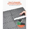 VEVOR Interlocking Drainage Mat, 12” x 12” Modular Interlocking Cushion, 24 Pcs Splicing Drainage Mats, Non-Slip Gray PP Drainage Floor Tile and Shower Mat, for Garage, Garden, Kitchen & Outdoor
