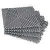 VEVOR Interlocking Drainage Mat, 12” x 12” Modular Interlocking Cushion, 24 Pcs Splicing Drainage Mats, Non-Slip Gray PP Drainage Floor Tile and Shower Mat, for Garage, Garden, Kitchen & Outdoor