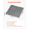 VEVOR Interlocking Drainage Mat, 12” x 12” Modular Interlocking Cushion, 50 Pcs Splicing Drainage Mats, Non-Slip Gray PP Drainage Floor Tile and Shower Mat, for Garage, Garden, Kitchen & Outdoor