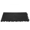 VEVOR Interlocking Drainage Mat, 12” x 12” Modular Interlocking Cushion, 55 Pcs Splicing Drainage Mats, Non-Slip Black PP Drainage Floor Tile and Shower Mat, for Garage, Garden, Kitchen & Outdoor