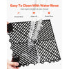 VEVOR Interlocking Drainage Mat, 12” x 12” Modular Interlocking Cushion, 24 Pcs Splicing Drainage Mats, Non-Slip Black PP Drainage Floor Tile and Shower Mat, for Garage, Garden, Kitchen & Outdoor