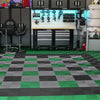 VEVOR Interlocking Drainage Mat, 12” x 12” Modular Interlocking Cushion, 24 Pcs Splicing Drainage Mats, Non-Slip Black PP Drainage Floor Tile and Shower Mat, for Garage, Garden, Kitchen & Outdoor