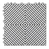 VEVOR Interlocking Drainage Mat, 12” x 12” Modular Interlocking Cushion, 40 Pcs Splicing Drainage Mats, Non-Slip Gray PP Drainage Floor Tile and Shower Mat, for Garage, Garden, Kitchen & Outdoor