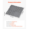 VEVOR Interlocking Drainage Mat, 12” x 12” Modular Interlocking Cushion, 12 Pcs Splicing Drainage Mats, Non-Slip Gray PP Drainage Floor Tile and Shower Mat, for Garage, Garden, Kitchen & Outdoor