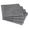 VEVOR Interlocking Drainage Mat, 12” x 12” Modular Interlocking Cushion, 12 Pcs Splicing Drainage Mats, Non-Slip Gray PP Drainage Floor Tile and Shower Mat, for Garage, Garden, Kitchen & Outdoor