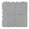 VEVOR Interlocking Drainage Mat, 12” x 12” Modular Interlocking Cushion, 12 Pcs Splicing Drainage Mats, Non-Slip Gray PP Drainage Floor Tile and Shower Mat, for Garage, Garden, Kitchen & Outdoor