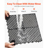 VEVOR Interlocking Drainage Mat, 15.7” x 15.7” Modular Interlocking Cushion, 24 Pcs Splicing Drainage Mats, Non-Slip Black PP Drainage Floor Tile and Shower Mat, for Garage, Garden, Kitchen & Outdoor