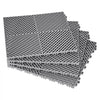 VEVOR Interlocking Drainage Mat, 15.7” x 15.7” Modular Interlocking Cushion, 24 Pcs Splicing Drainage Mats, Non-Slip Gray PP Drainage Floor Tile and Shower Mat, for Garage, Garden, Kitchen & Outdoor