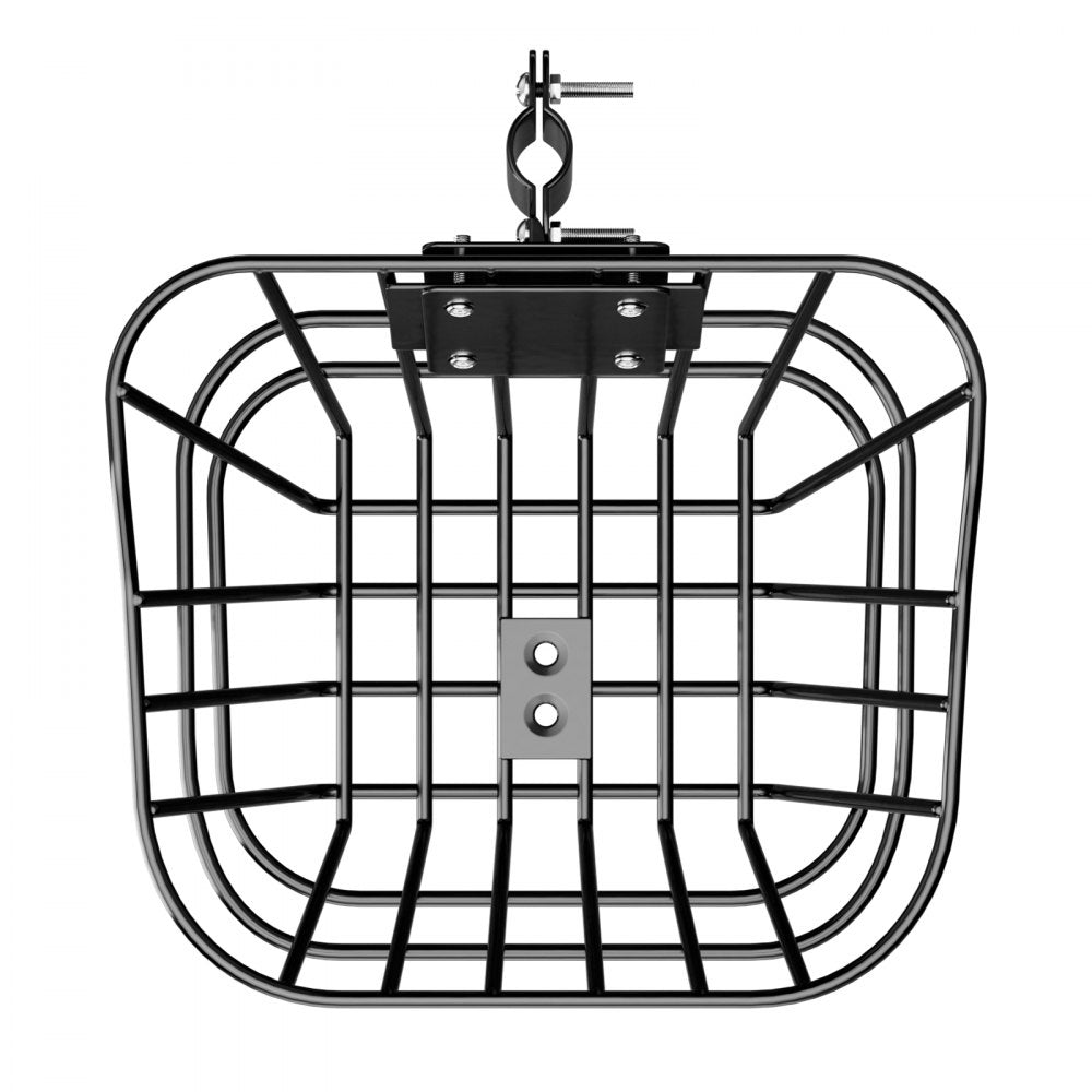 VEVOR Front Bike Basket, Electric Scooter Basket with Fixed Bracket - Max Bearing 20 lbs, Construct from Solid Steel, Kids Bike Basket/Adult Bicycle Basket/Knee Electric Scooter Accessories