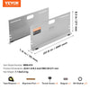 VEVOR Wheel Alignment Tool, 2-Pack Alignment Tool Toe Plates, Stainless Steel Toe Angle Measurement Tool Plate, 4 Alignment Rods and Magnetic Slots, Includes Measuring Tapes & Conversion Chart