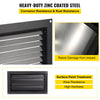 VEVOR Flood Vent, 16\" X 32\" Foundation Flood Vent, to Reduce Foundation Damage and Flood Risk, Black, Wall Mounted Flood Vent, for Crawl Spaces,Garages & Full Height Enclosures (16\" X 32\")