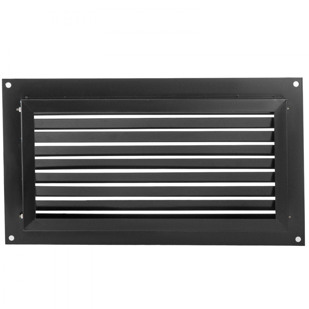 VEVOR Flood Vent, 16\" X 32\" Foundation Flood Vent, to Reduce Foundation Damage and Flood Risk, Black, Wall Mounted Flood Vent, for Crawl Spaces,Garages & Full Height Enclosures (16\" X 32\")