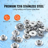 VEVOR 51Pack Cable Railing Kit 1/8" Wheel Protector Sleeves, Bundle with Black Invisible 1/8" Swage Tensioner and Terminal, Cable Railing Post Safeguard Covers for 0.41inch Horizontal Hole Post