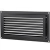 VEVOR Foundation Flood Vent, 8\" Height x 16\" Width Flood Vent, to Reduce Foundation Damage and Flood Risk, Black, Wall Mounted Flood Vent, for Garages & Full Height Enclosures