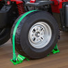 VEVOR Wheel Chock Tie-Down Kit, Chock-Style Trailer Tie Down Strap, Car Tie Down Kit with Buckle, Break Strength 4380 lbs & Working Load 1460 lbs Motorcycle Tie-Down System for ATVs, UTVs & Trailers