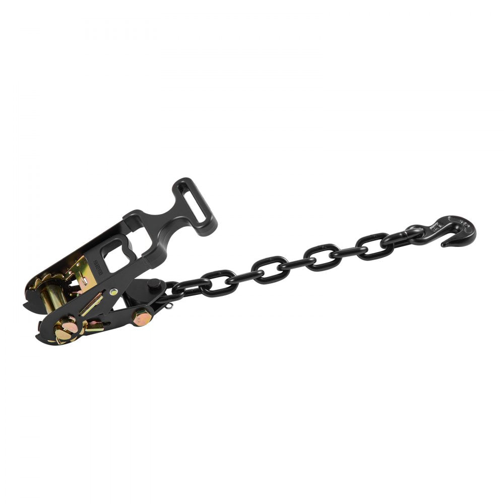 VEVOR Wheel Chock Tie-Down Kit, Tire-Style Tow Dolly Strap, Car Tie Down Kit with Heavy-Duty Hook, Break Strength 10009 lbs & Working Load 3333 lbs Motorcycle Tie-Down System for ATV, SUV, Trailer