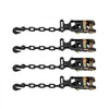 VEVOR Wheel Chock Tie-Down Kit, Tire-Style Tow Dolly Strap, Car Tie Down Kit with Heavy-Duty Hook, Break Strength 10009 lbs & Working Load 3333 lbs Motorcycle Tie-Down System for ATV, SUV, Trailer