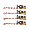 VEVOR Wheel Chock Tie-Down Kit, Tire-Style Tow Dolly Strap, Car Tie Down Kit with Heavy-Duty Hook, Break Strength 10009 lbs & Working Load 3333 lbs Motorcycle Tie-Down System for ATV, SUV, Snowmobiles