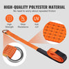 VEVOR Ratchet Tie Down Straps Kit, Lasso Style 2" x 120" Tire Straps, 5512 LBS Working Load, 11023 LBS Breaking Strength, Car Tie Down Straps with Snap Hooks for Passenger Car, Truck, Trailer, 4-Pack
